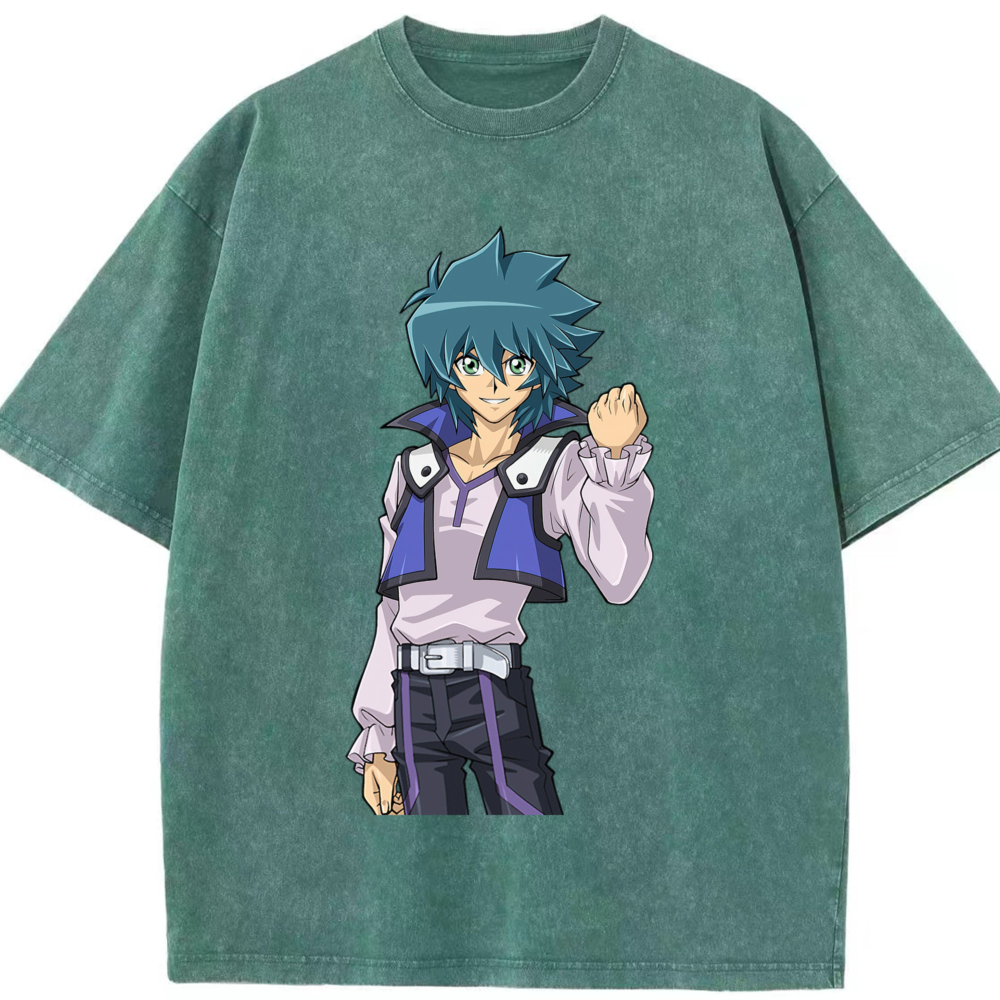 （画像用） 遊☆戯☆王 Yu-Gi-Oh! 綿100% ヴィンテージ風 半袖Tシャツ（フロントプリント）